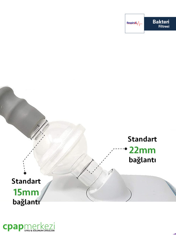 CPAP, BiPAP Cihazına Uygun Bakteri Filtresi