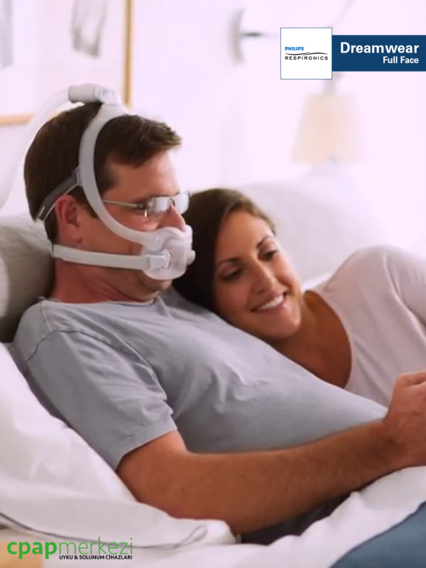 Philips Respironics DreamWear Full Ağız Burun CPAP Maskesi